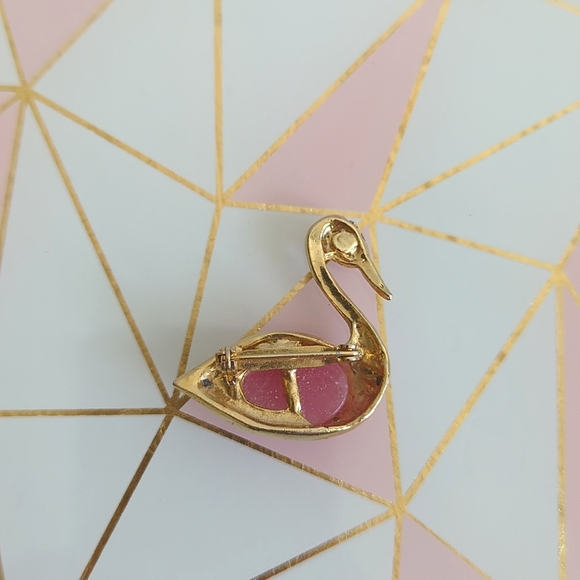Vintage 90s Swan brooch - Picture 2 of 2